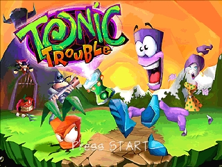 Tonic Trouble (Europe) (En,Fr,De,Es,It) Title Screen